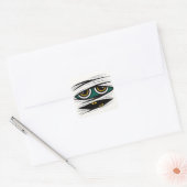 Halloween Mummy Vierkante Sticker (Envelop)