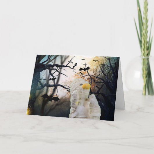 Halloween Mummy. Wenskaart Kaart (Voorkant)