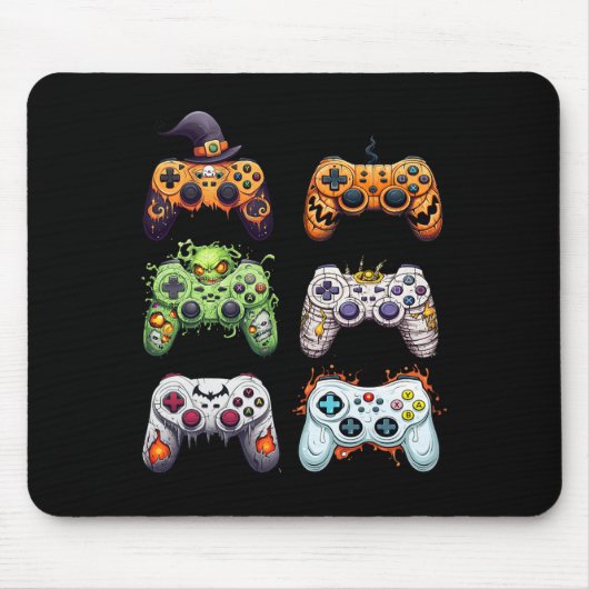 Halloween Mummy Zombie Gaming Controllers Vampire Muismat (Voorkant)