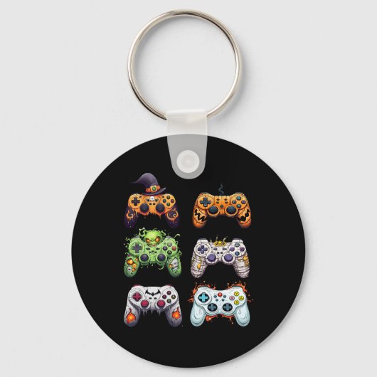 Halloween Mummy Zombie Gaming Controllers Vampire Sleutelhanger (Voorkant)