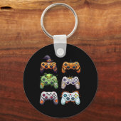 Halloween Mummy Zombie Gaming Controllers Vampire Sleutelhanger (Voorkant)
