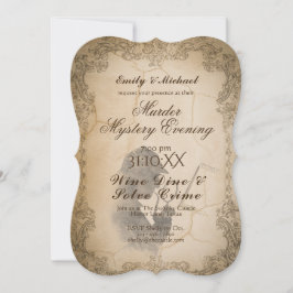 Halloween Murder Mystery Party  Calligrafie Kaart