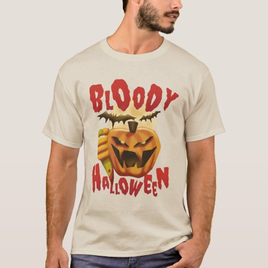 Halloween Murder Pumpkin T-shirt (Voorkant)