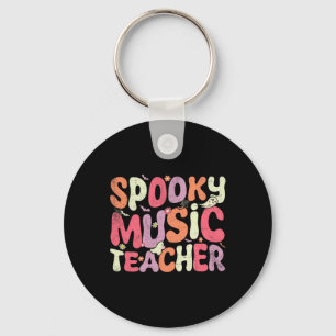 Halloween Music Teacher Teaching Spooky Teacher Ha Sleutelhanger