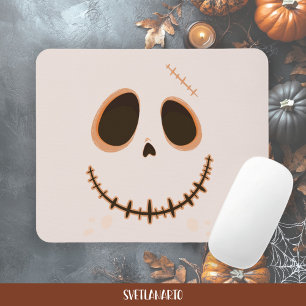 Halloween Muts Muismatje met Steekwerk Schedel Muismat