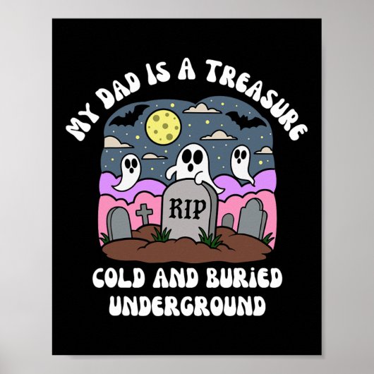 Halloween My Dad is een schatkist scheur koude ond Poster (Voorkant)