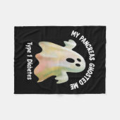 Halloween My Pancreas Ghosted Me Diabetes Boys &am Fleece Deken (Voorkant (Horizontaal))