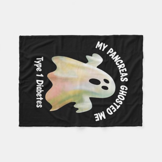 Halloween My Pancreas Ghosted Me Diabetes Boys &am Fleece Deken (Voorkant (Horizontaal))