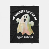 Halloween My Pancreas Ghosted Me Diabetes Boys &am Fleece Deken (Voorkant)
