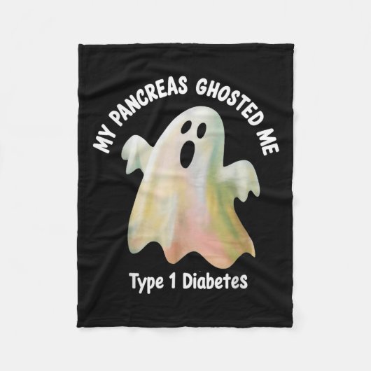 Halloween My Pancreas Ghosted Me Diabetes Boys &am Fleece Deken (Voorkant)