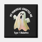Halloween My Pancreas Ghosted Me Diabetes Boys &am Magneet (Voorkant)