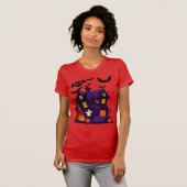 Halloween Mystery House T-shirt 🏚️🎃 (Voorkant volledig)