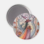 Halloween Mystic Heks door Molly Harrison Magneet (Voorkant / Achterkant)