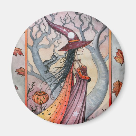 Halloween Mystic Heks door Molly Harrison Magneet (Voorkant)
