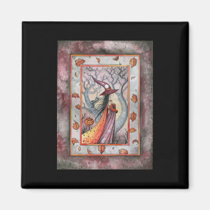 Halloween Mystic Witch door Molly Harrison Magneet