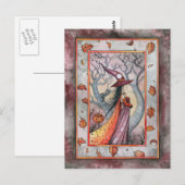 Halloween Mystic Witch van Molly Harrison Briefkaart (Voorkant / Achterkant)