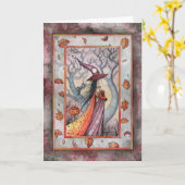 Halloween Mystic Witch van Molly Harrison Kaart (Gele Bloem)