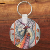Halloween Mystic Witch van Molly Harrison Sleutelhanger (Voorkant)