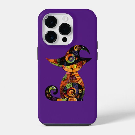 Halloween/mystiek/kat/herfst iPhone Hoesje (Achterkant)