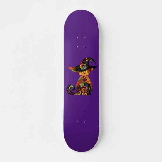 Halloween/mystiek/kat/herfst Persoonlijk Skateboard (Voorkant)