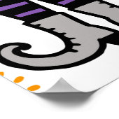 Halloween naadloos patroon.  achtergrond poster (Hoek)