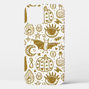 Halloween naadloos patroon. Goudinktsig Case-Mate iPhone Case