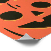 Halloween naadloos patroon met heks pet, pompoen  poster (Hoek)