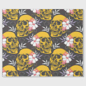 Halloween naadloos patroon met kleurrijk en eng cadeaupapier (Vlak)