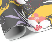 Halloween naadloos patroon met kleurrijk en eng cadeaupapier (Rol Hoek)