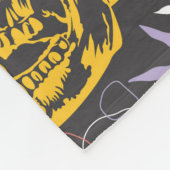 Halloween naadloos patroon met kleurrijk en eng fleece deken (Hoek)