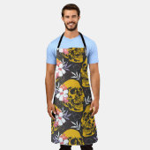 Halloween naadloos patroon met kleurrijk en eng schort (Gedragen)