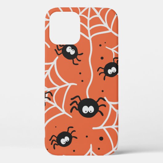 Halloween naadloos patroon met spinnen en web. Case-Mate iPhone case (Achterkant)