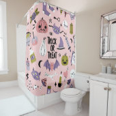 Halloween naadloos patroon met verschillende schat douchegordijn (In situ)