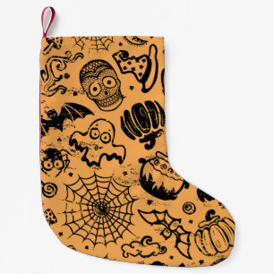 Halloween Naadloze Bedrijf Kleine Kerstsok