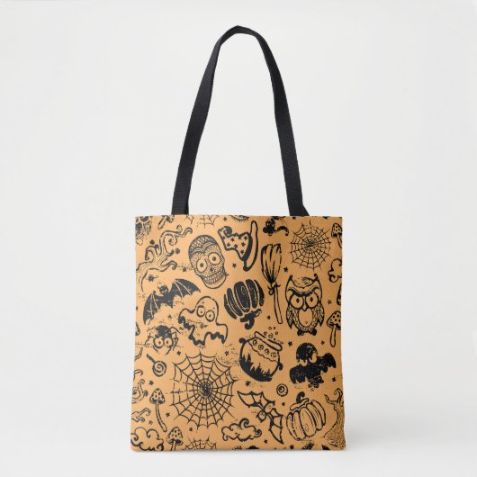 Halloween  Naadloze Bedrijf Tote Bag (Voorkant)