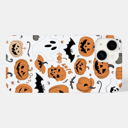 Halloween Naadloze Patroon Tapestry Spooky & Fun Case-Mate iPhone Case (Achterkant (horizontaal))