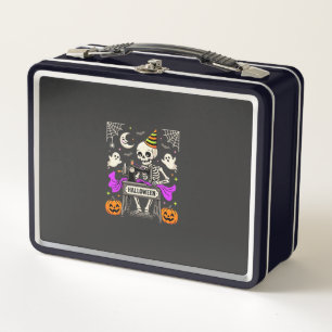 Halloween Naaien Skelet Spookachtige Geest Pompoen