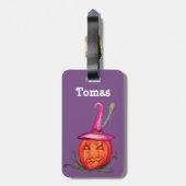 Halloween Naam Bagagelabels voor Kinderen (Achterkant verticaal)