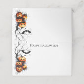 Halloween Naam Plaatjes Plaatskaartje (Buitenkant ongevouwen)