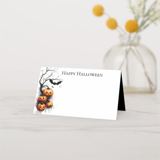 Halloween Naam Plaatjes Plaatskaartje (Voorkant)
