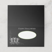 Halloween Naam Plaatskaartjes (Buitenkant ongevouwen)