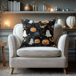 Halloween naamkussen – Pompoenen, geesten & herfst Kussen