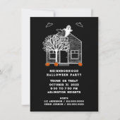 Halloween Nabuurschapspartij Kaart (Voorkant)