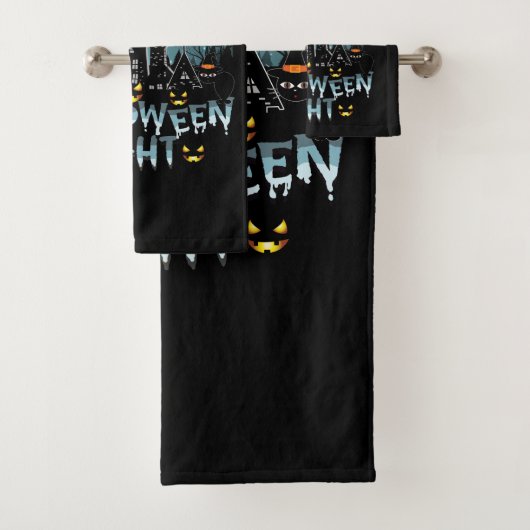 Halloween nacht bad handdoek (Insitu)