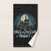 Halloween nacht bad handdoek (Handdoek)