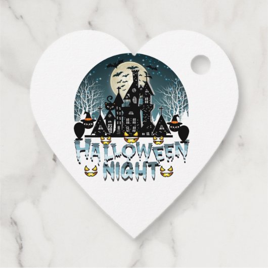 Halloween nacht bedankjes labels (Achterkant)