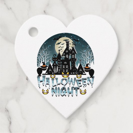 Halloween nacht bedankjes labels (Voorkant)