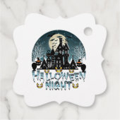 Halloween nacht bedankjes labels (Achterkant)