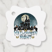 Halloween nacht bedankjes labels (Voorkant)