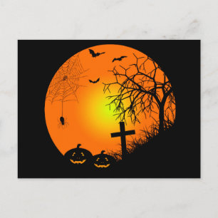 Halloween nacht briefkaart